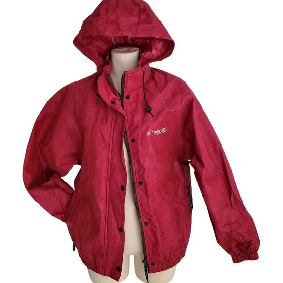 FROGG TOGGS Kids' Classic Pro Action Waterproof Rain Jacket Cherry Color M - Picture 2 of 16